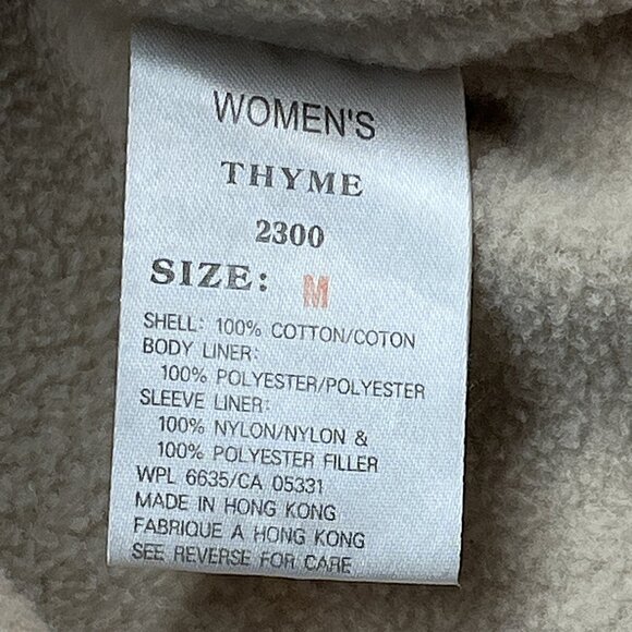 VTG Woolrich Fleece Lined Jacket Green Tan Strips Checked Sherpa-lined Flannel M - Picture 10 of 14